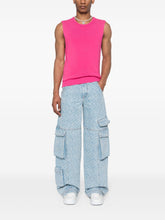 logo-print cargo jeans